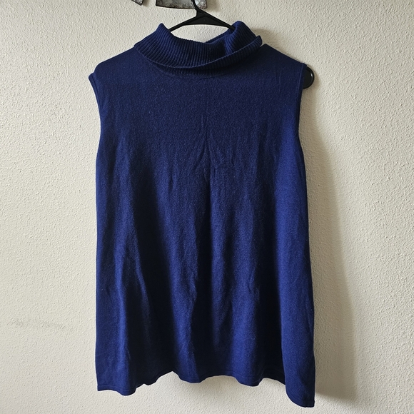 Jessica London Royal Blue Cowl Neck Short Sleeves Sweater Casual Size 22/24. - Picture 1 of 11